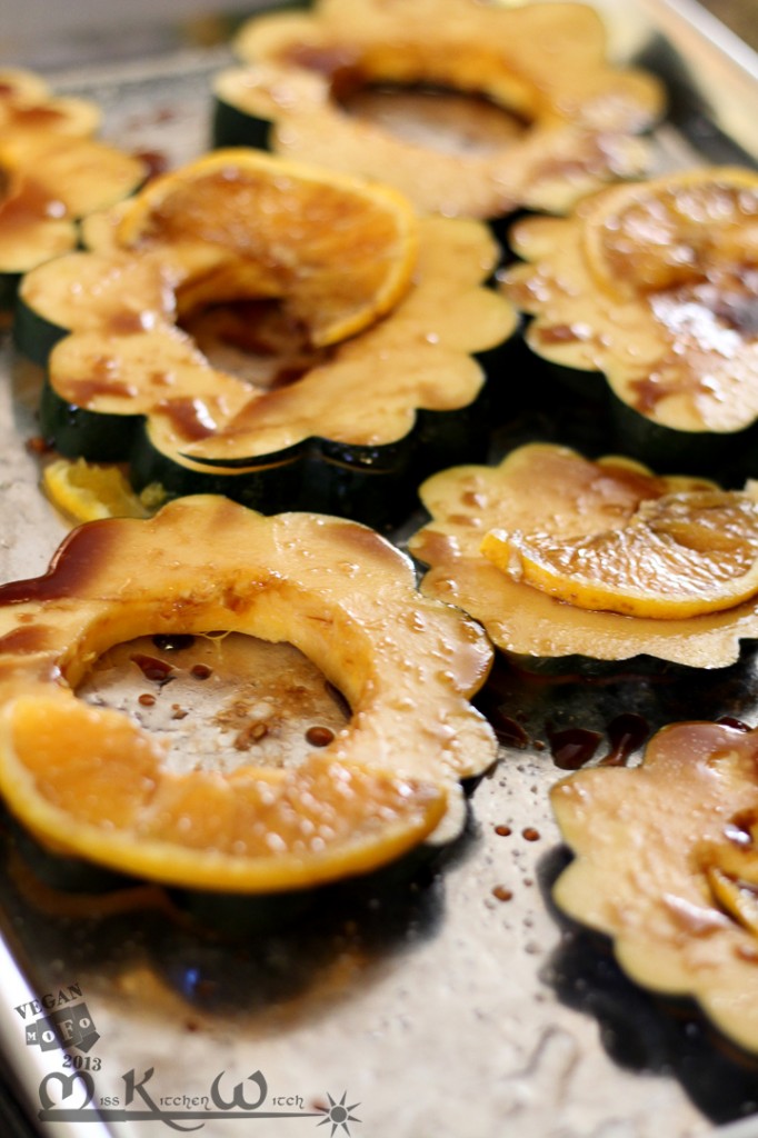 Orange-Balsamic Roasted Acorn Squash | The Miss Kitchen Witch Recipe Blog