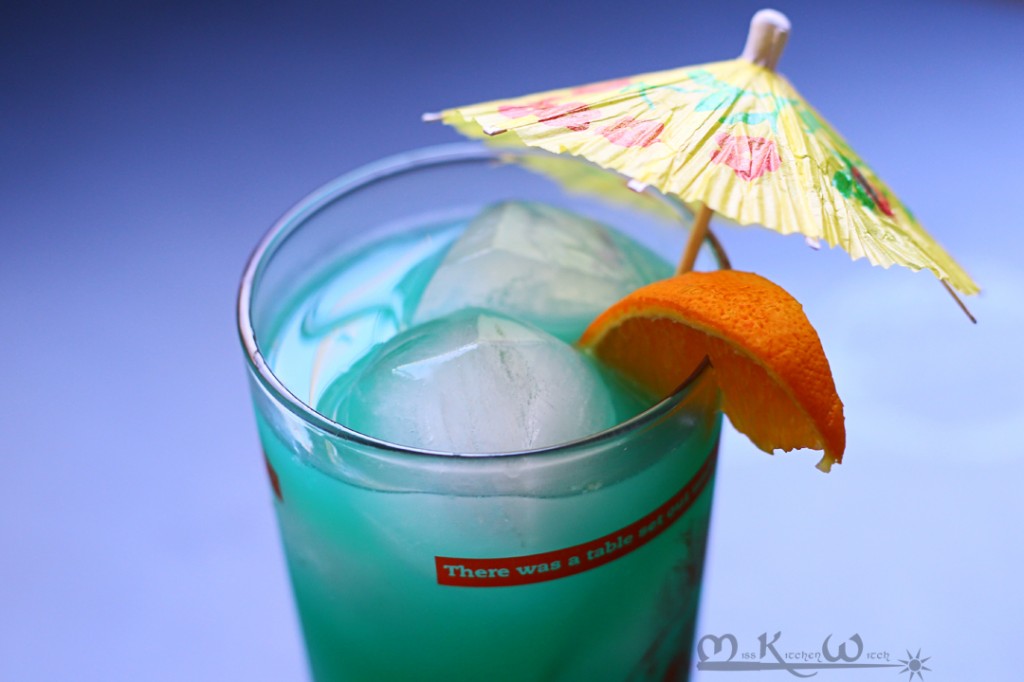 Classic Blue Hawaii Cocktail with Homemade Sweet and Sour | The Miss ...